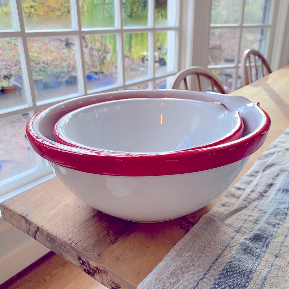 Dansk ceramic mixing bowl set of two in excellent condition.